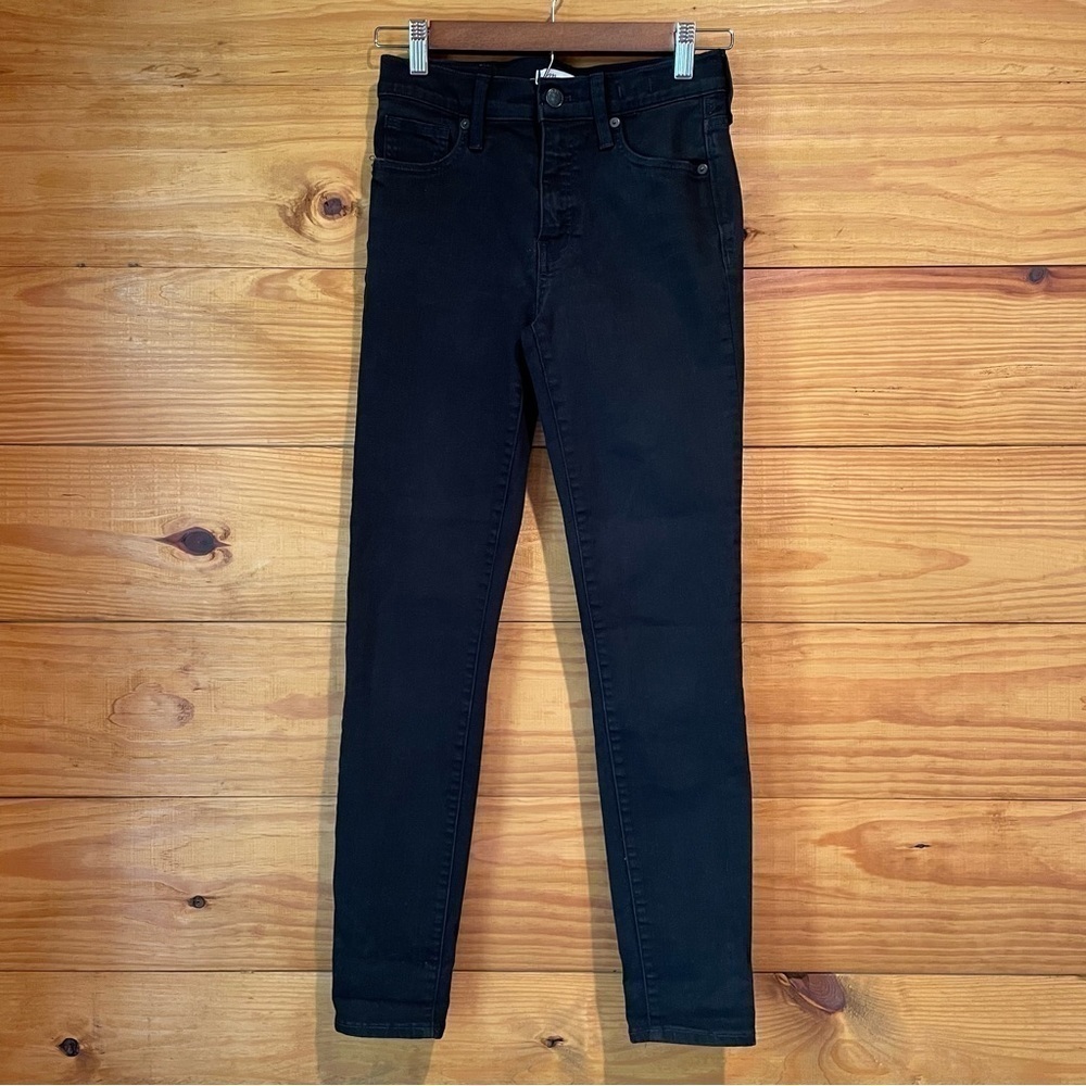Madewell 9” High Rise Skinny Black Jeans 26